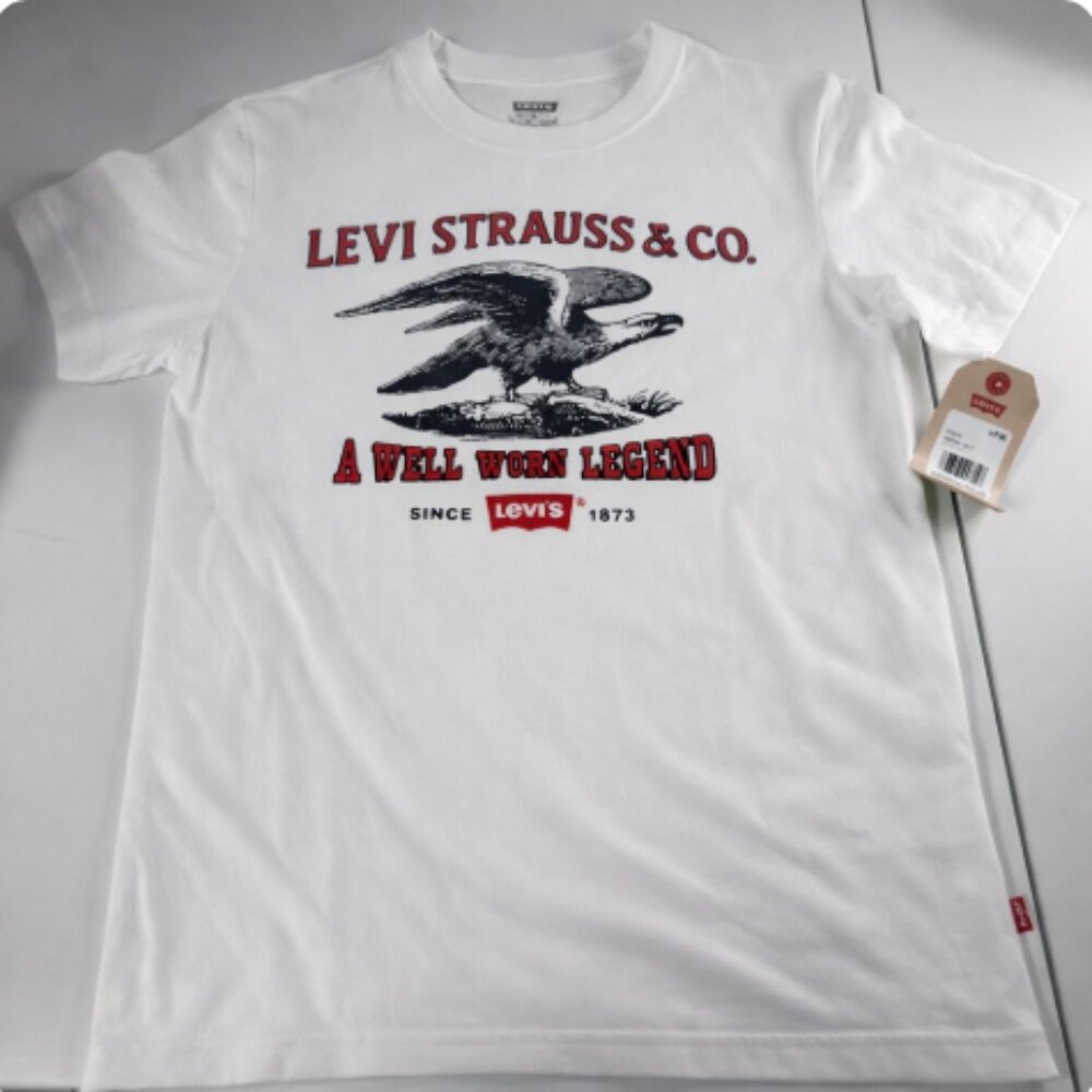 Levi's Boys' Short‎ Sleeve "A Well Worn Legend" T-Shirt Size M, NWT